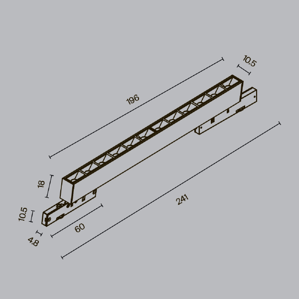 Трековый светильник Points TR193-1-10W4K-M-B
