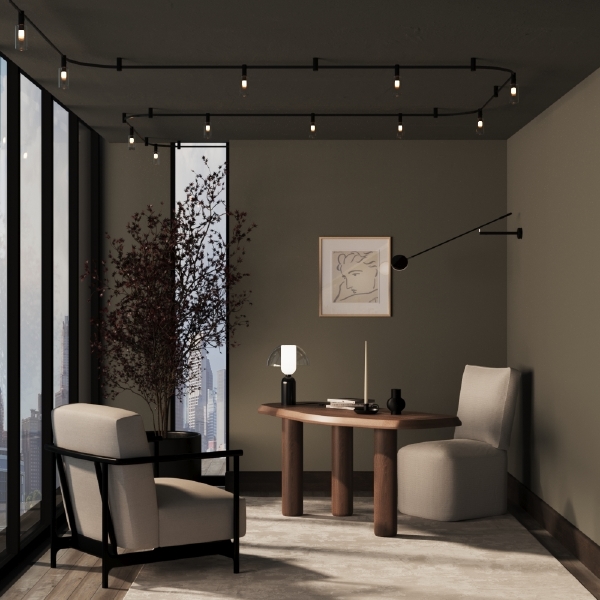 Трековый светильник Magnum TR207-1-3W3K-B