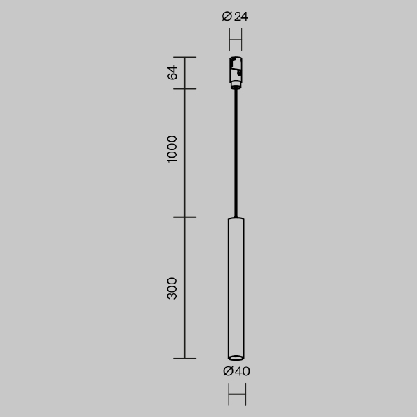 Трековый светильник Skim TR210-1-5W3K-M-B