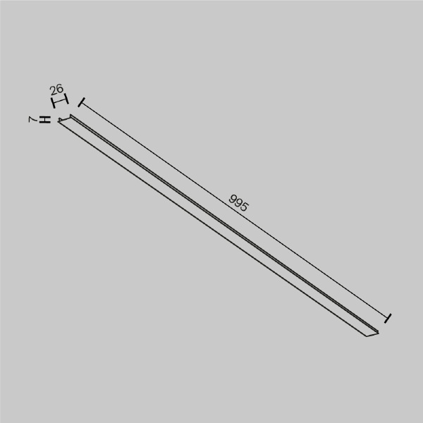 Накладка для шинопровода Accessories for tracks Exility TRA034DO-1B