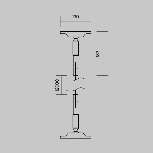 Трековая система Тросовая система освещения Teras LM-B-12M
