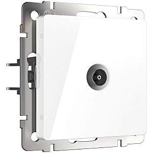 Розетка Встраиваемые механизмы белые W1184001/ ТВ-розетка проходная (белый)