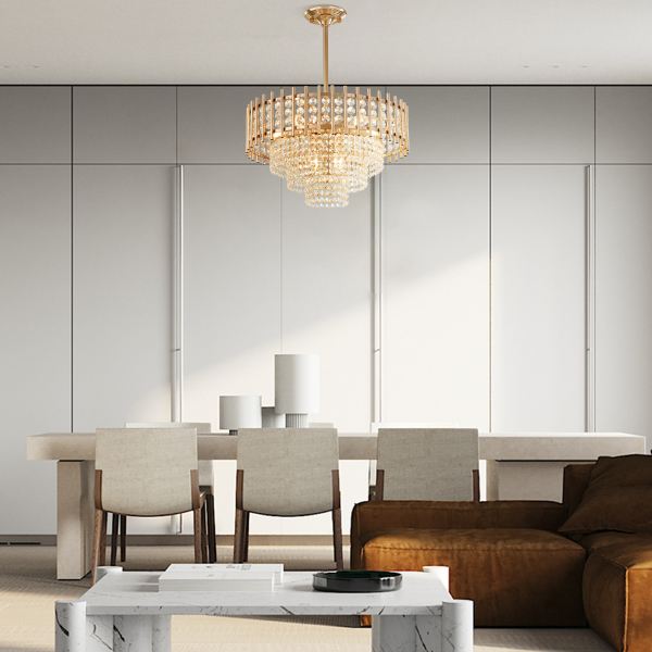 Люстра на штанге Sorrento-6109 376109/7/300/490 GD