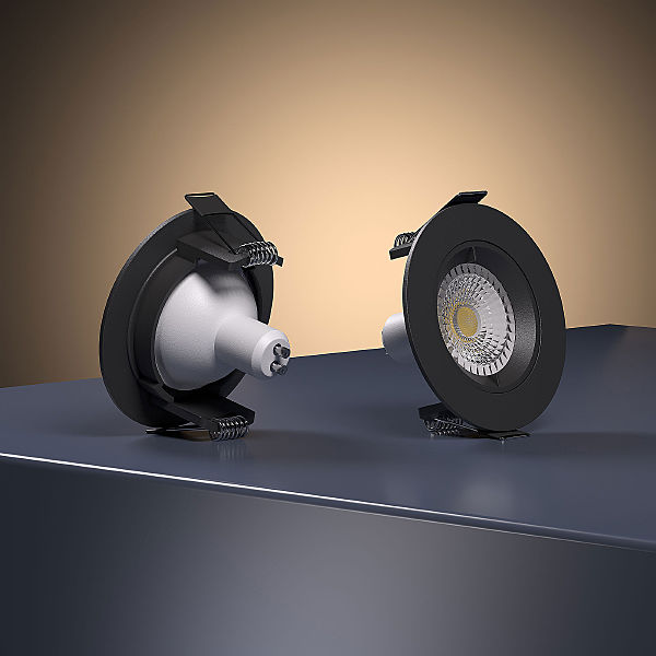 Встраиваемый светильник Minnie 25056/01 GU10 черный