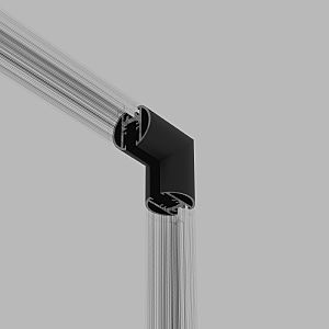 Коннекторы Mini Magnetic Mini Magnetic Коннектор угловой внутренний для накладного шинопровода Round (черный) 85216/00