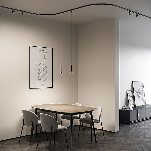 Шинопровод Mini Magnetic Mini Magnetic Шинопровод накладной Round (черный) (1200?) 85168/00