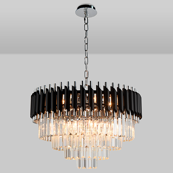 Подвесная люстра Darian DARIAN 76017/10C CHROME BLACK
