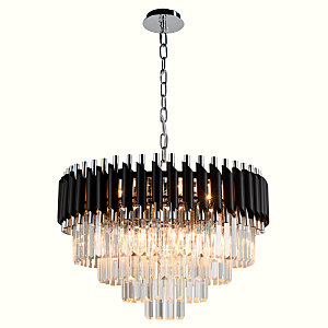 Подвесная люстра Darian DARIAN 76017/10C CHROME BLACK