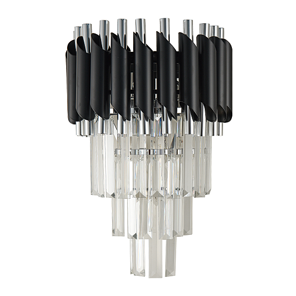 Настенное бра Darian DARIAN 76017/2W CHROME BLACK