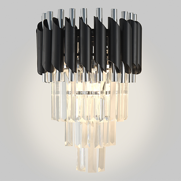 Настенное бра Darian DARIAN 76017/2W CHROME BLACK