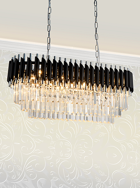Подвесная люстра Darian DARIAN 76017/8C CHROME BLACK