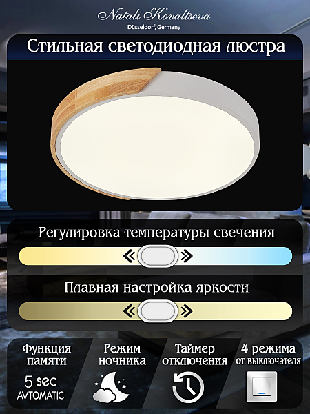 Светильник потолочный Scandinavian LED LAMPS 81181