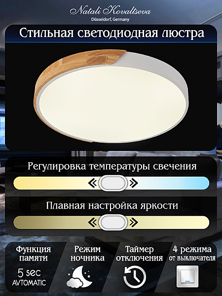 Светильник потолочный Scandinavian LED LAMPS 81182