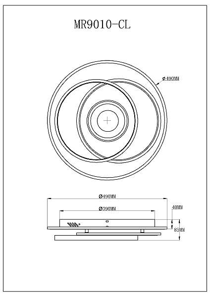 Светильник потолочный Galatea MR9010-CL