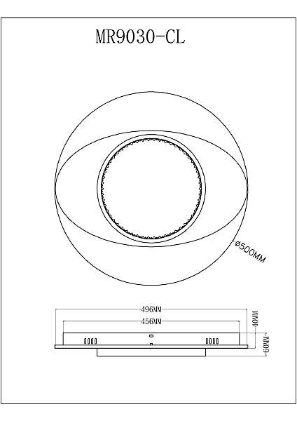Светильник потолочный Orbit MR9030-CL