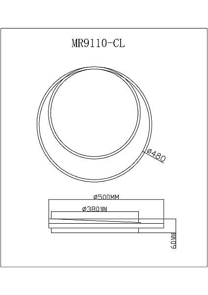 Светильник потолочный Cressida MR9110-CL