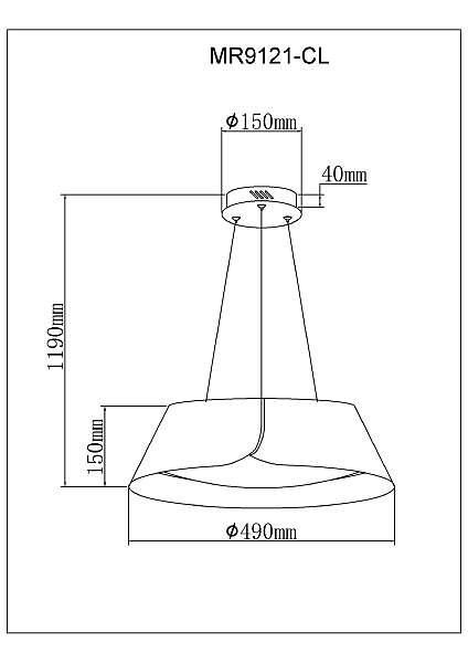 Подвесная люстра Cordelia MR9121-CL