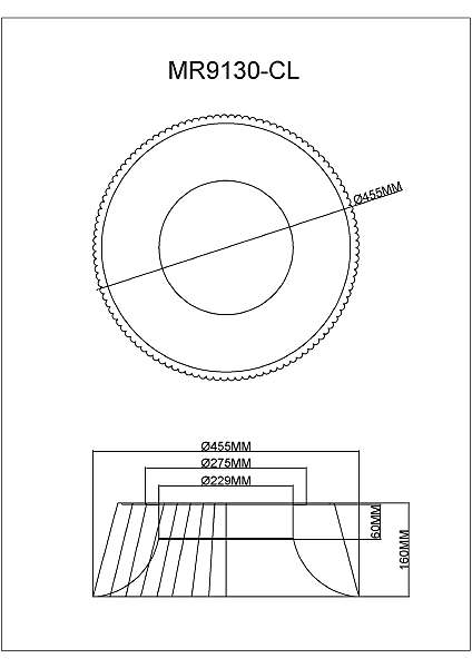 Светильник потолочный Tethys MR9130-CL