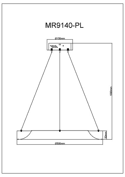 Подвесная люстра Elara MR9140-PL