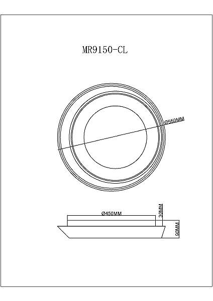 Светильник потолочный Phoebe MR9150-CL