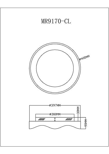 Светильник потолочный Diona MR9170-CL