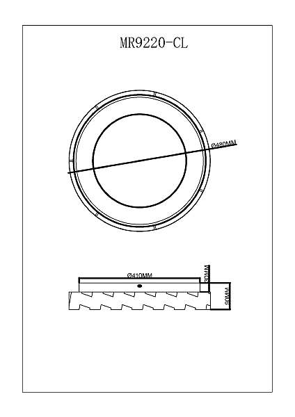 Светильник потолочный Leda MR9220-CL