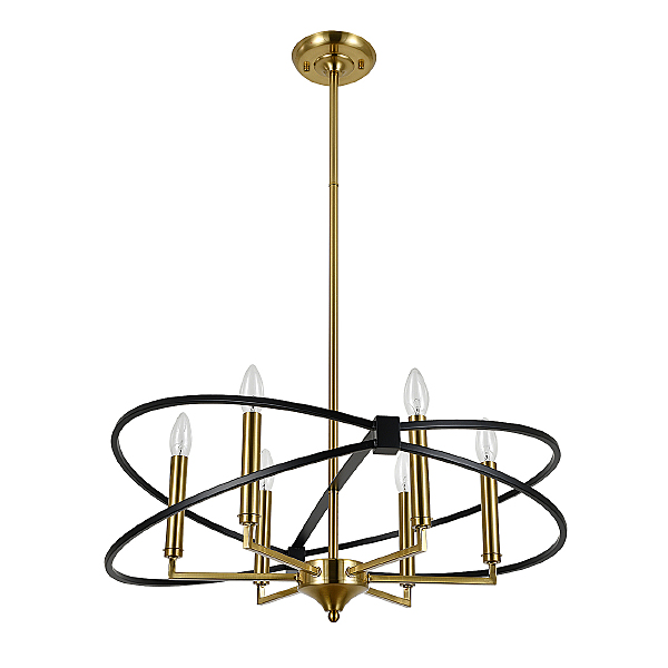 Люстра на штанге Trionfo V000487 10020/6R Black