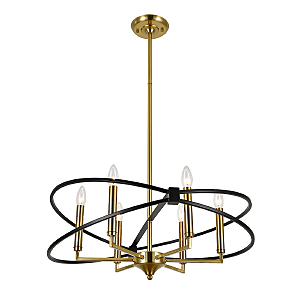 Люстра на штанге Trionfo V000487 10020/6R Black