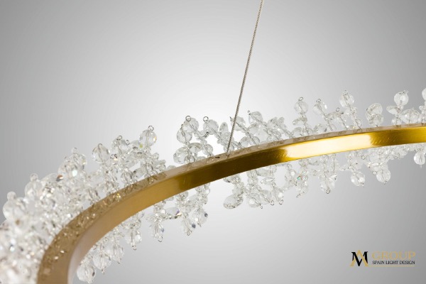 Подвесная люстра AM Group AM455 L400 POLISHED GOLD