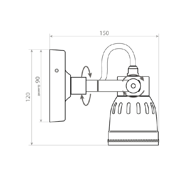 Светильник спот Covali WL-50719
