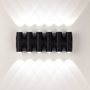 Уличный настенный светильник Am359 AM359-12X1W BK 4000K