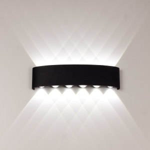 Уличный настенный светильник Am307 AM307-12X1W BK 4000K