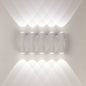 Уличный настенный светильник Am359 AM359-10X1W WH 4000K