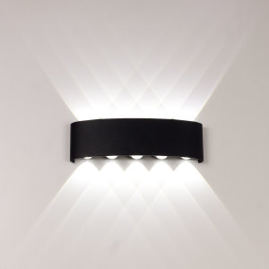 Уличный настенный светильник Am307 AM307-10X1W BK 4000K