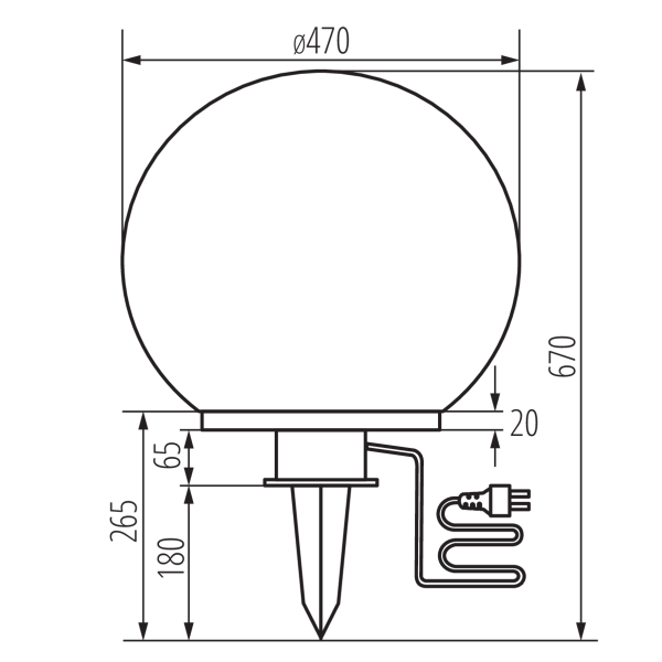 Грунтовый светильник Idava 23512