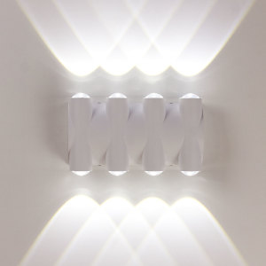 Уличный настенный светильник Am359 AM359-8X1W WH 4000K