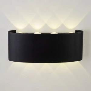 Уличный настенный светильник Am307 AM307-8X1 W BK 4000K