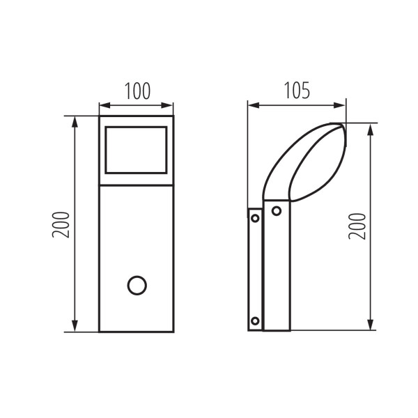 Уличный настенный светильник Abete 36573