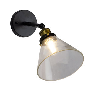 Настенное бра Am605 AM6056-1W BK+CL