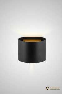 Настенный светильник Am11 AM115-2X3W BK+GD