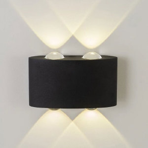 Уличный настенный светильник Am307 AM307-4X1 W BK 4000K