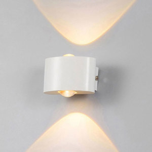 Уличный настенный светильник Am307 AM307-2X1 W WH 4000K