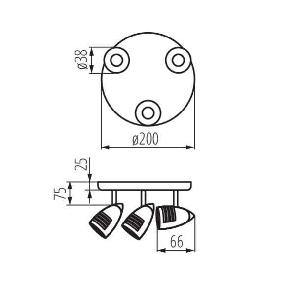 Светильник спот Moli 7087