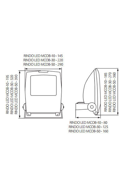 Прожектор уличный Rindo 18480