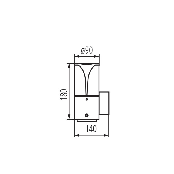 Уличный настенный светильник Preso 36543