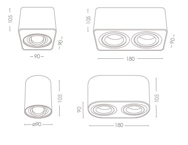 Накладной светильник Toleo 26110