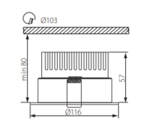 Встраиваемый светильник Renda 8720