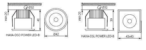 Встраиваемый светильник Haxa-dso 8103