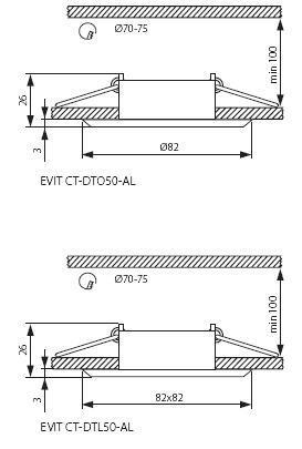 Встраиваемый светильник Evit 18561