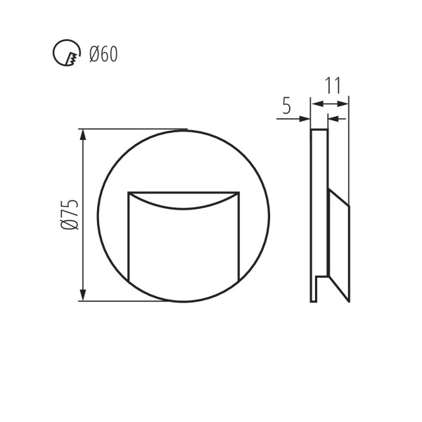 Подсветка для ступеней Erinus 33329